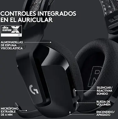 Logitech G733 LIGHTSPEED Auriculares 29h de Batería Negro Logitech G733 LIGHTSPEED Auriculares 29h de Batería Negro