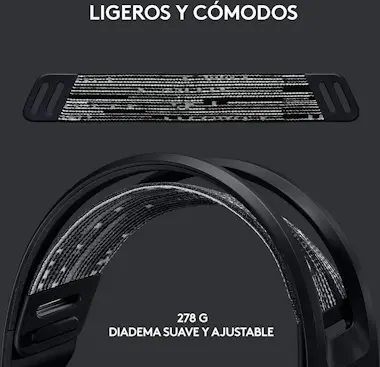 Logitech G733 LIGHTSPEED Auriculares 29h de Batería Negro Logitech G733 LIGHTSPEED Auriculares 29h de Batería Negro