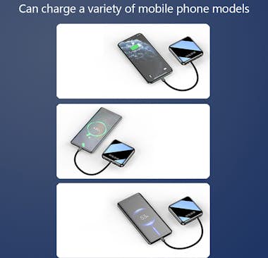 Generic 20000mAh Mini Power Bank, PD & QC 3 in 1 External Generic 20000mAh Mini Power Bank, PD & QC 3 in 1 External