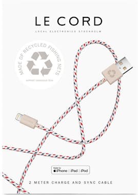 Le Cord Spiral - Cable Lightning para iPhone. 2 metros. Fa Le Cord Spiral - Cable Lightning para iPhone. 2 metros. Fa