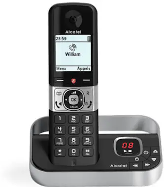 Alcatel Teléfono inalámbrico DECT F890 Voice Negro/Plata Alcatel Teléfono inalámbrico DECT F890 Voice Negro/Plata