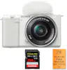 Sony ZV-E10 + 16-50mm Blanco + 1 SanDisk 256GB Extreme Sony ZV-E10 + 16-50mm Blanco + 1 SanDisk 256GB Extreme