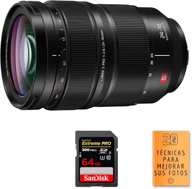 Panasonic Lumix S PRO 24-70mm f/2.8 + 1 SanDisk 64GB Extreme Panasonic Lumix S PRO 24-70mm f/2.8 + 1 SanDisk 64GB Extreme
