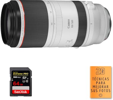 Canon RF 100-500mm f/4.5-7.1L IS USM + 1 SanDisk 64GB Ex Canon RF 100-500mm f/4.5-7.1L IS USM + 1 SanDisk 64GB Ex