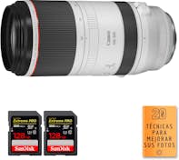 Canon RF 100-500mm f/4.5-7.1L IS USM + 2 SanDisk 128GB E