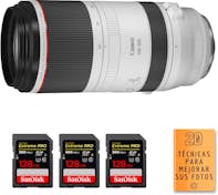 Canon RF 100-500mm f/4.5-7.1L IS USM + 3 SanDisk 128GB E