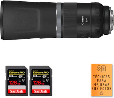 Canon RF 800mm f/11 IS STM + 2 SanDisk 128GB Extreme PRO Canon RF 800mm f/11 IS STM + 2 SanDisk 128GB Extreme PRO