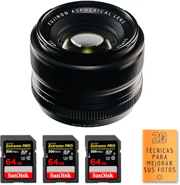 FujiFilm Fujifilm XF 35mm f1.4 R + 3 SanDisk 64GB UHS-II 30 FujiFilm Fujifilm XF 35mm f1.4 R + 3 SanDisk 64GB UHS-II 30
