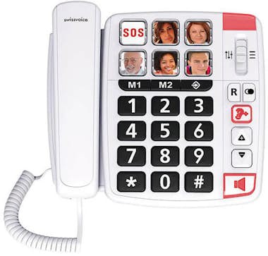 Swissvoice Telefono fijo compacto XTRA 1110U Blanco Swissvoice Telefono fijo compacto XTRA 1110U Blanco
