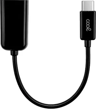 Cool Cable Entrada USB OTG Tipo-C Universal COOL (Negro Cool Cable Entrada USB OTG Tipo-C Universal COOL (Negro