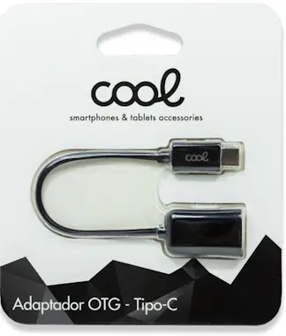 Cool Cable Entrada USB OTG Tipo-C Universal COOL (Negro Cool Cable Entrada USB OTG Tipo-C Universal COOL (Negro