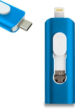 Cool Pen Drive USB x64 GB COOL (3 en 1) Lightning / Tip Cool Pen Drive USB x64 GB COOL (3 en 1) Lightning / Tip