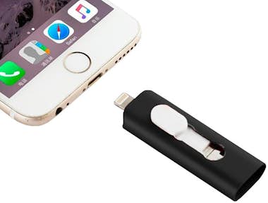 Cool Pen Drive USB x64 GB COOL (3 En 1) Lightning / Tip Cool Pen Drive USB x64 GB COOL (3 En 1) Lightning / Tip