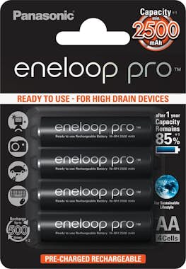 Panasonic Panasonic eneloop pro Batería recargable AA Panasonic Panasonic eneloop pro Batería recargable AA