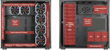 Talius TALIUS Caja E-Atx gaming Avalon cristal templado 4 Talius TALIUS Caja E-Atx gaming Avalon cristal templado 4