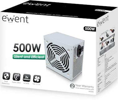 Ewent Ewent EW3909 unidad de fuente de alimentación 500 Ewent Ewent EW3909 unidad de fuente de alimentación 500