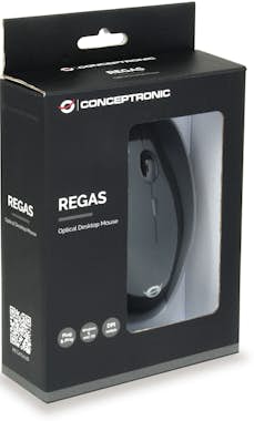Conceptronic Conceptronic REGAS01B ratón Ambidextro USB tipo A