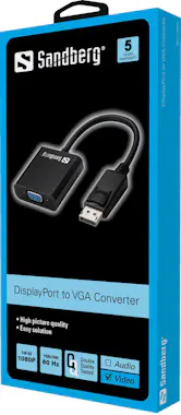 Sandberg Sandberg Adapter DisplayPort>VGA Sandberg Sandberg Adapter DisplayPort>VGA