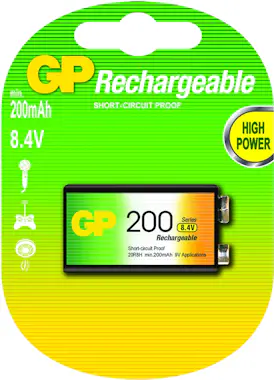 GP Batteries GP Batteries 9V Batería recargable Níquel-metal hi GP Batteries GP Batteries 9V Batería recargable Níquel-metal hi