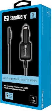 Sandberg Sandberg Car Charger Surface Pro 3-7 Sandberg Sandberg Car Charger Surface Pro 3-7