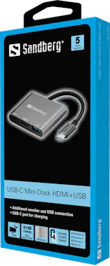 Sandberg Sandberg USB-C Mini Dock HDMI+USB Sandberg Sandberg USB-C Mini Dock HDMI+USB