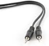 Gembird Gembird CCA-404-2M cable de audio 3,5mm Negro Gembird Gembird CCA-404-2M cable de audio 3,5mm Negro
