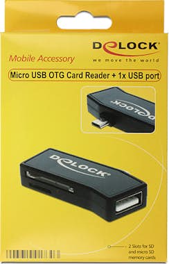 Delock DeLOCK 91730 lector de tarjeta USB 2.0 Negro