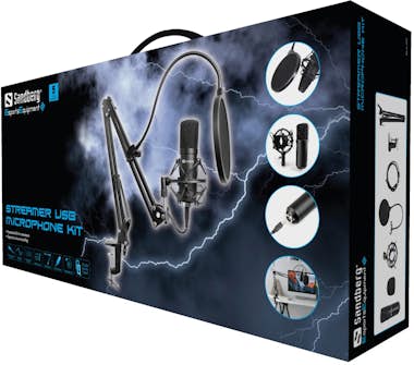Sandberg Sandberg Streamer USB Microphone Kit Sandberg Sandberg Streamer USB Microphone Kit