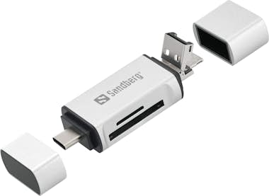 Sandberg Sandberg Card Reader USB-C+USB+MicroUSB Sandberg Sandberg Card Reader USB-C+USB+MicroUSB