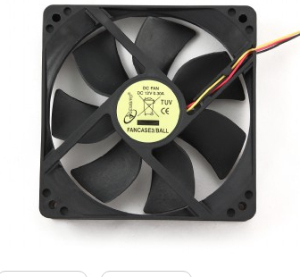 gembird fancase3ball ventilador de pc carcasa del ordenador enfriador 12 cm negro
