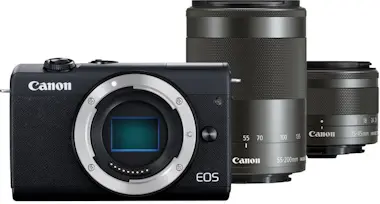 Canon EOS M200 + EF-M 15-45mm f/3.5-6.3 IS STM + EF-M 55 Canon EOS M200 + EF-M 15-45mm f/3.5-6.3 IS STM + EF-M 55