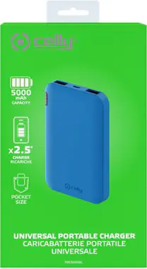 Celly Celly PBE5000 batería externa Ión de litio 5000 mA Celly Celly PBE5000 batería externa Ión de litio 5000 mA