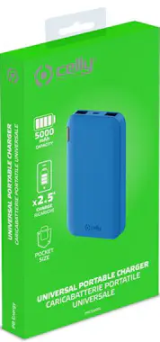 Celly Celly PBE5000 batería externa Ión de litio 5000 mA Celly Celly PBE5000 batería externa Ión de litio 5000 mA