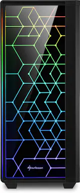 Sharkoon Sharkoon RGB LIT 100 Midi Tower Negro Sharkoon Sharkoon RGB LIT 100 Midi Tower Negro