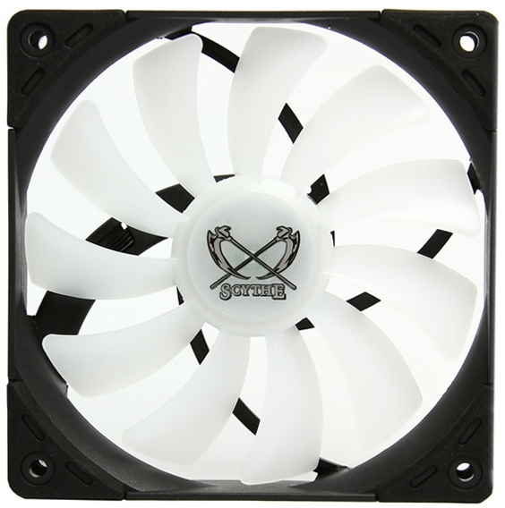 scythe su1225fd12mr-rh ventilador de pc universal 12 cm negro blanco 1 piezas