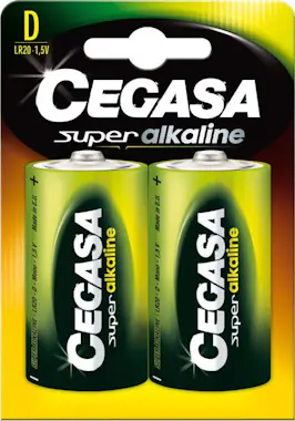 Cegasa Cegasa Bl.LR20 Batería de un solo uso D Alcalino Cegasa Cegasa Bl.LR20 Batería de un solo uso D Alcalino