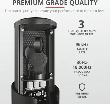 Trust Trust GXT 258 Fyru Negro Micrófono para PC Trust Trust GXT 258 Fyru Negro Micrófono para PC