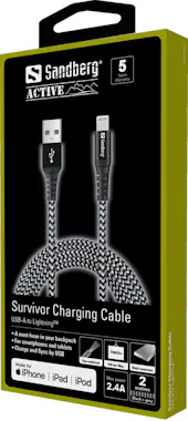 Sandberg Sandberg Survivor Lightning Cable 2M Sandberg Sandberg Survivor Lightning Cable 2M