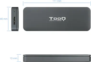 Tooq TooQ TQE-2281G caja para disco duro externo Caja e Tooq TooQ TQE-2281G caja para disco duro externo Caja e