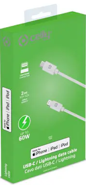Celly Celly USBLIGHTC2MWH cable de conector Lightning 2 Celly Celly USBLIGHTC2MWH cable de conector Lightning 2