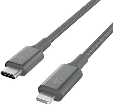 Belkin Belkin Smart LED USB-C to Lightning Gris Belkin Belkin Smart LED USB-C to Lightning Gris