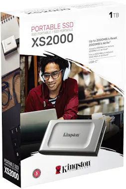 Kingston Kingston Technology XS2000 1000 GB Negro, Plata Kingston Kingston Technology XS2000 1000 GB Negro, Plata