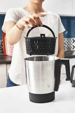 Moulinex Moulinex Click Chef HF452 1400 W 3,6 L Negro, Blan Moulinex Moulinex Click Chef HF452 1400 W 3,6 L Negro, Blan