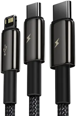 Baseus Baseus Tungsten Gold 3-in-1 cable USB 1,5 m USB 2. Baseus Baseus Tungsten Gold 3-in-1 cable USB 1,5 m USB 2.