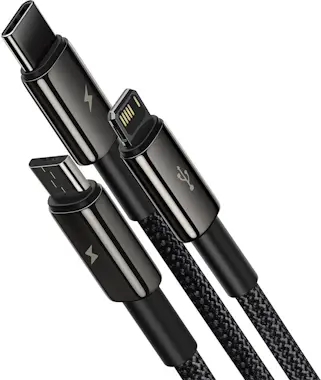 Baseus Baseus Tungsten Gold 3-in-1 cable USB 1,5 m USB 2. Baseus Baseus Tungsten Gold 3-in-1 cable USB 1,5 m USB 2.