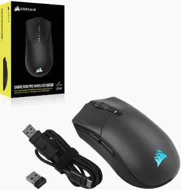 Corsair Corsair SABRE RGB PRO WIRELESS CHAMPION ratón mano Corsair Corsair SABRE RGB PRO WIRELESS CHAMPION ratón mano