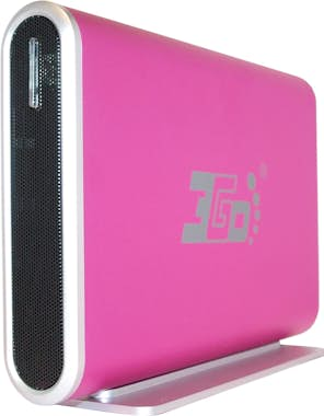 3GO 3GO HDD35P caja para disco duro externo Rosa 3.5"