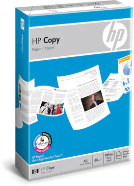 HP HP Papel de copia de 80 g/m² - 500 hojas/A4/210 x HP HP Papel de copia de 80 g/m² - 500 hojas/A4/210 x