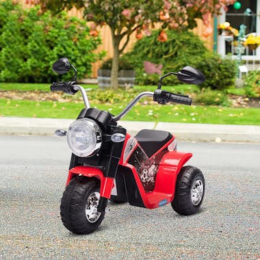 HOMCOM Moto Eléctrica Infantil con 3 Ruedas Triciclo a Ba HOMCOM Moto Eléctrica Infantil con 3 Ruedas Triciclo a Ba
