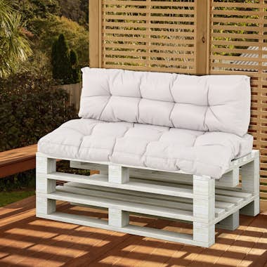 Outsunny Cojín para Palé con Respaldo 120x80x12 cm Cojín pa Outsunny Cojín para Palé con Respaldo 120x80x12 cm Cojín pa